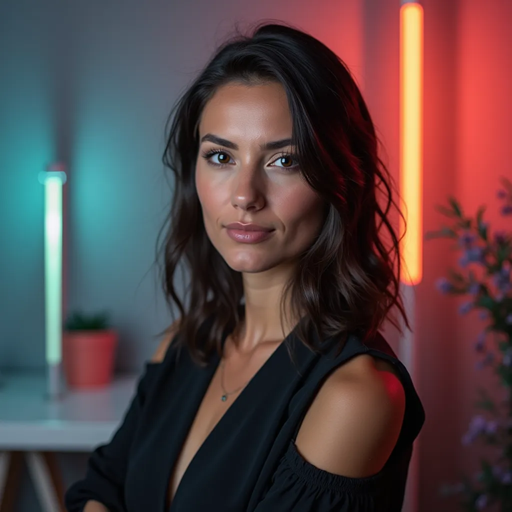 Clean background portrait